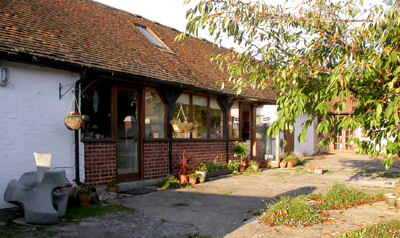 The courtyard and Vision Gallery 